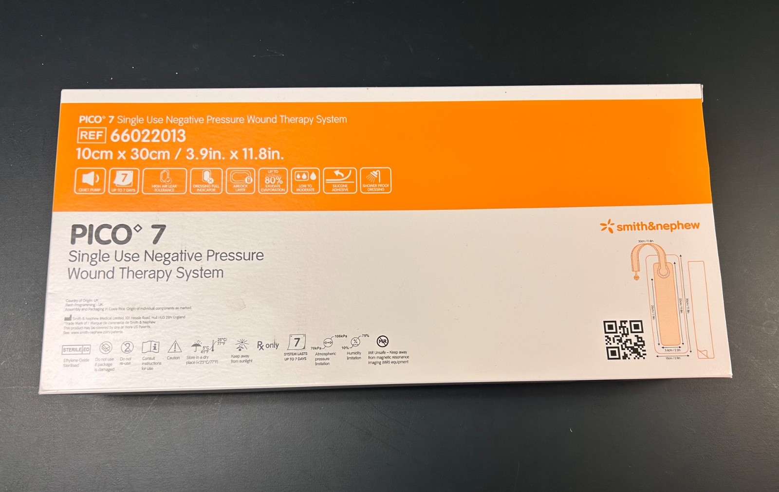 1 Box Smith & Nephew Pico 7 Wound Therapy 3.9″ x 11.8″ System 66022013