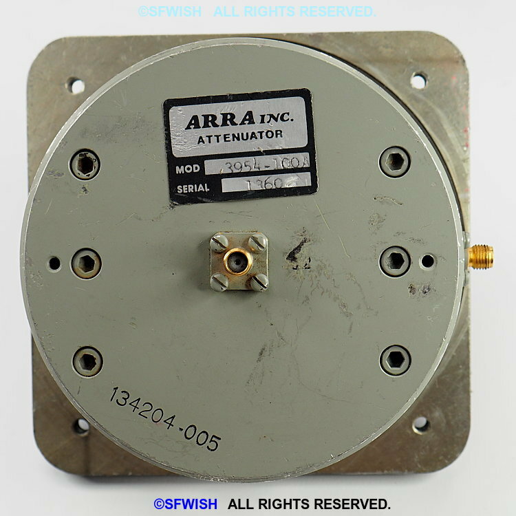 ARRA Variable Attenuator 3954-100A , 0-100 dB scale, SMA 134204-005