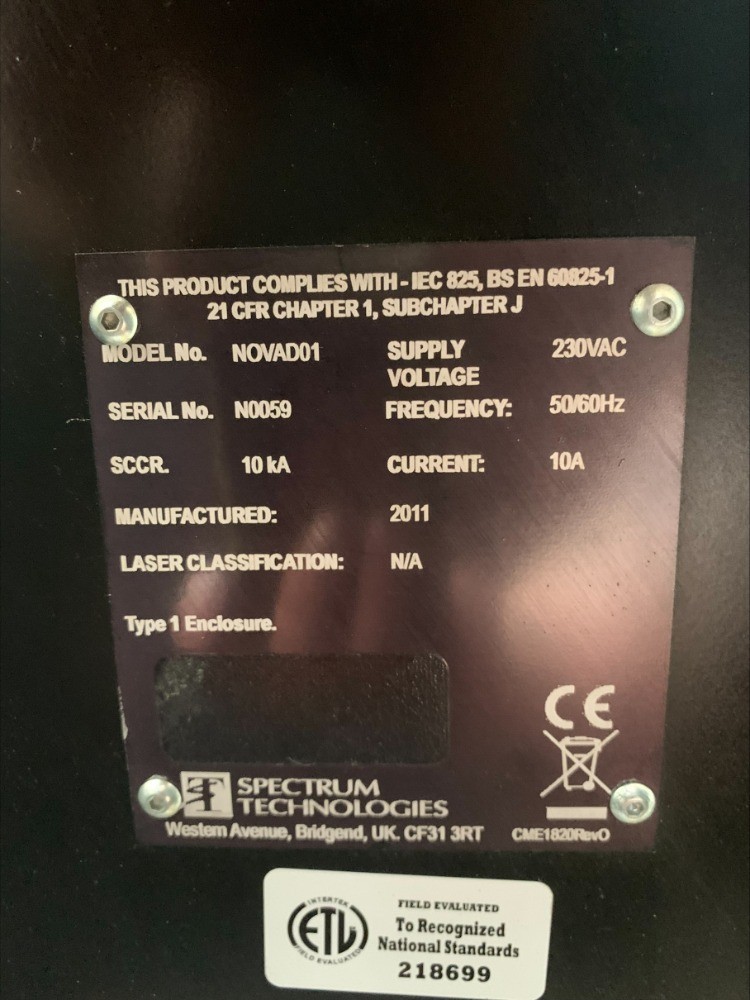 Spectrum Technologies Nova 840 UV Laser Wire Marking Marker Labeling System