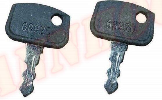 2 Kubota Equipment RTV Utility Ignition Keys B BX F GR ZD RTV500 RTV900 68920