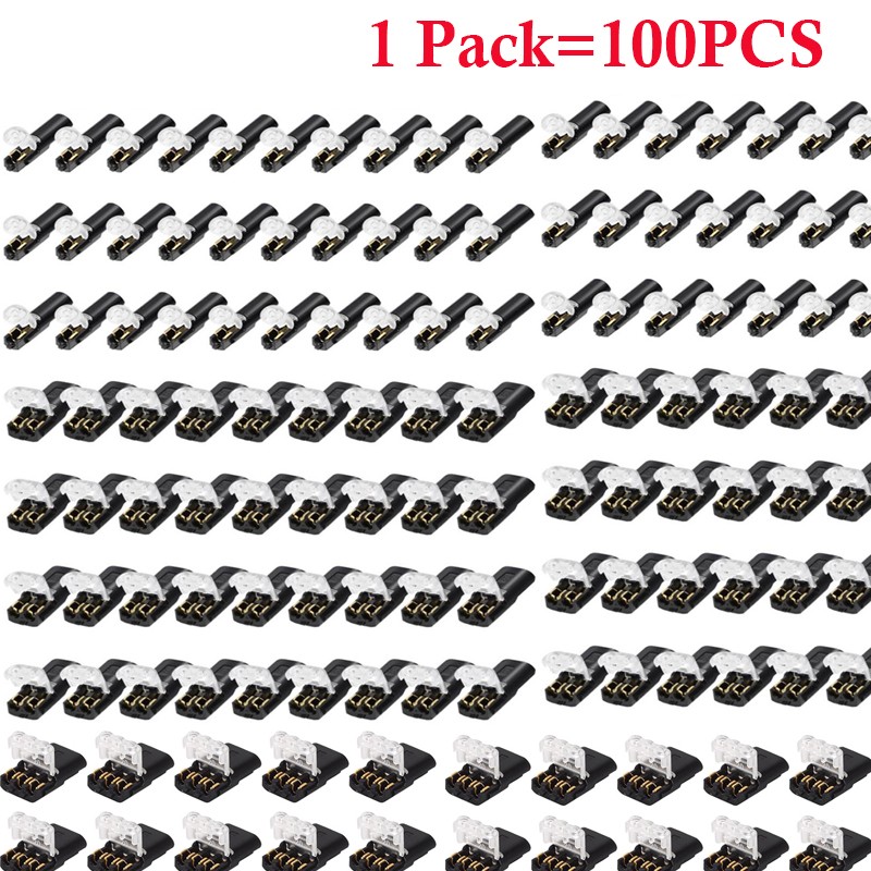 500Pcs 1/2/3 Pin Electrical Wire Connectors Kit Quick Splice Wire Connectors