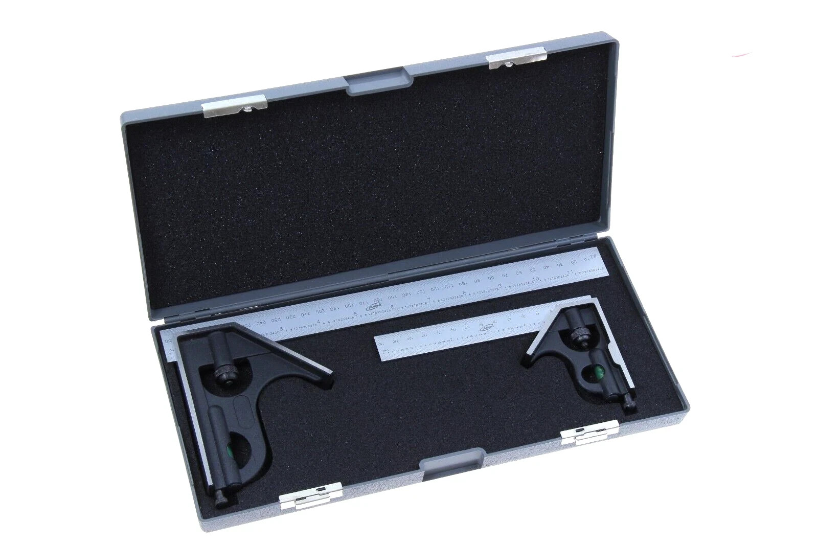 iGaging Combination Square Set 6″ and 12″ EM Steel Blade Woodwork IN/MM Metric