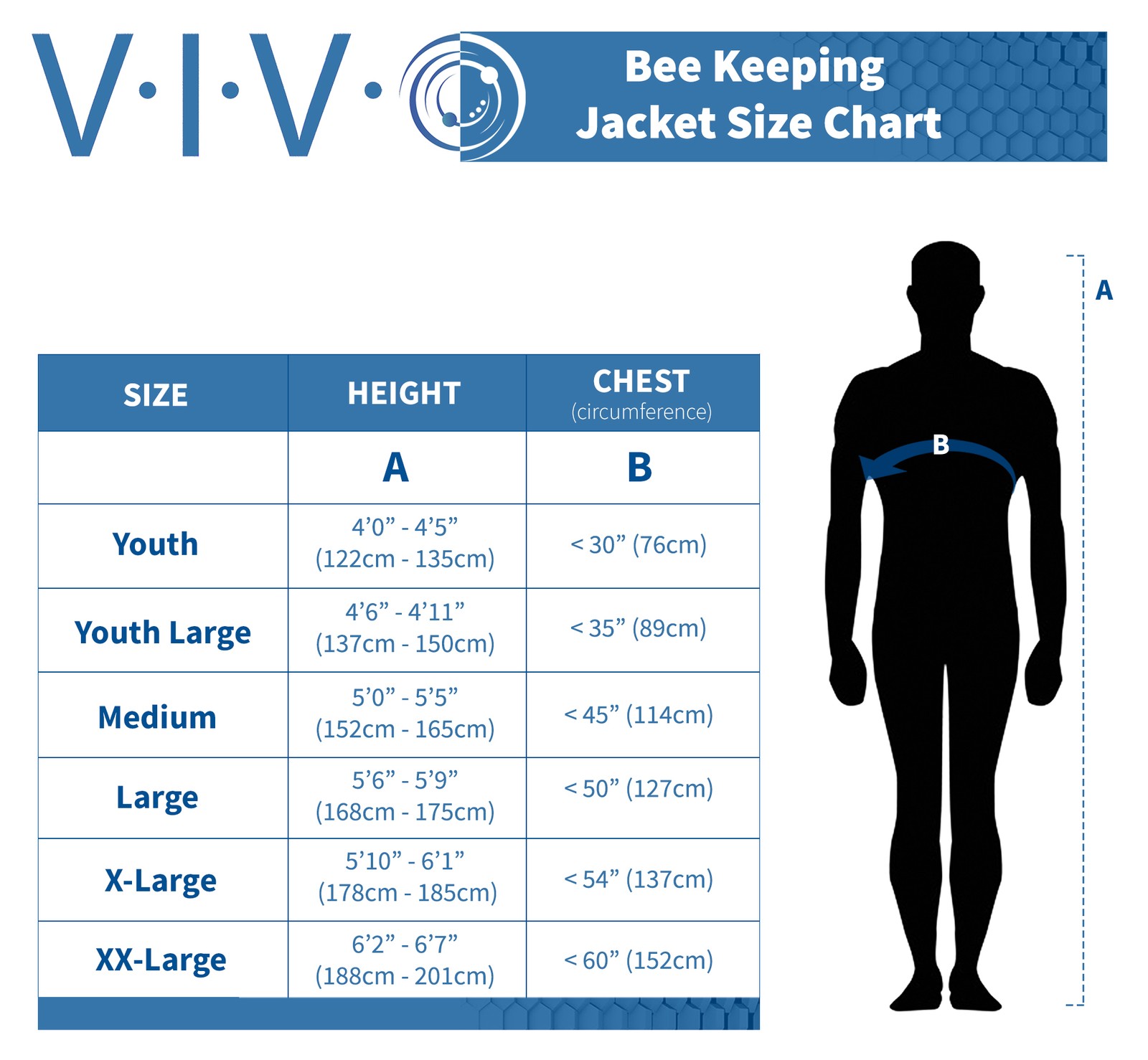 VIVO XXL Beekeeping Bee Keeping Suit, Jacket, Pull Over, Smock with Veil