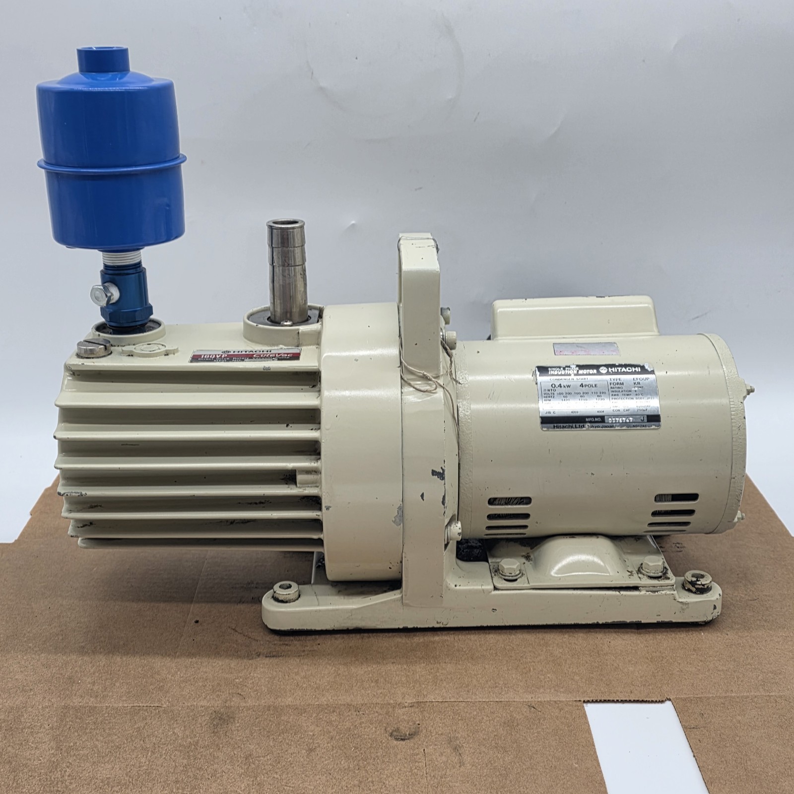 Hitachi 160VP CuteVac Rotary Vacuum Pump 6 CFM 0.4kW 1PH 100V Lab HVAC…