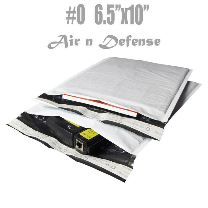 2500 #0 6.5×10 Poly Bubble Padded Envelopes Mailers Shipping Bags AirnDefense