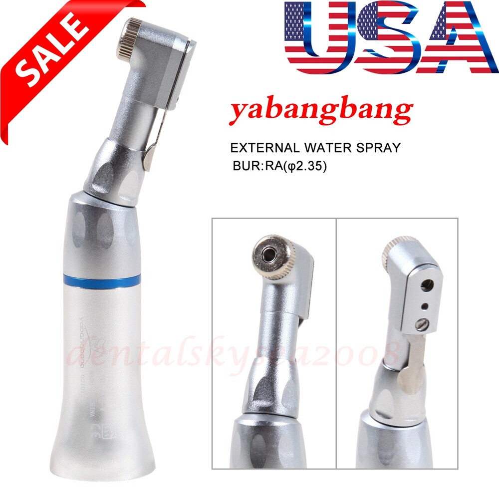 1-10 Dental Inner/Exter Water Contra Angle Handpiece Low Speed Lath/Push aw