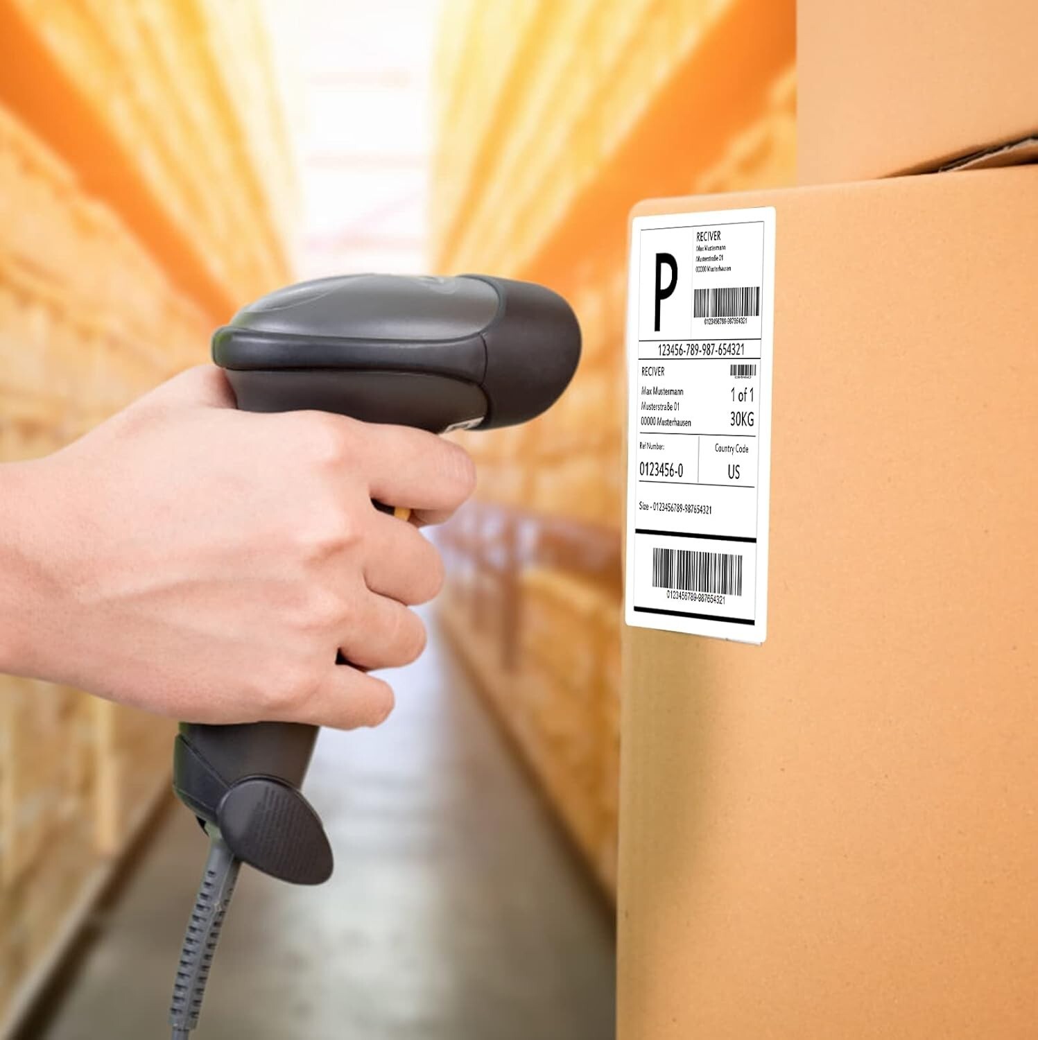 Easily Peelable 200 Labels – 8.27×5.32 Inches Self-Adhesive Shipping Solution