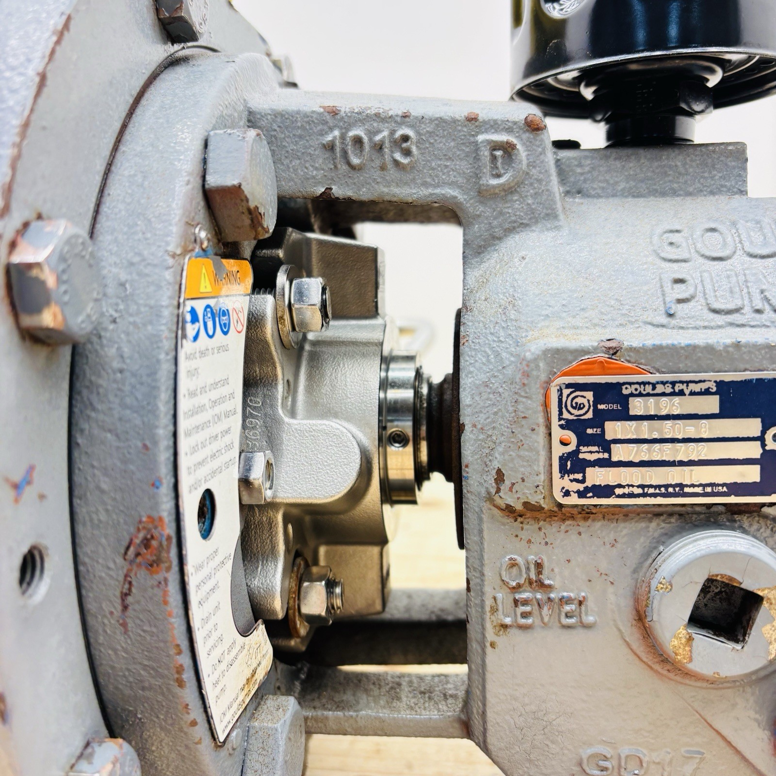 Goulds 3196 STi 1×1.5-8 ANSI End-Suction Centrifugal Process Pump 6.750″