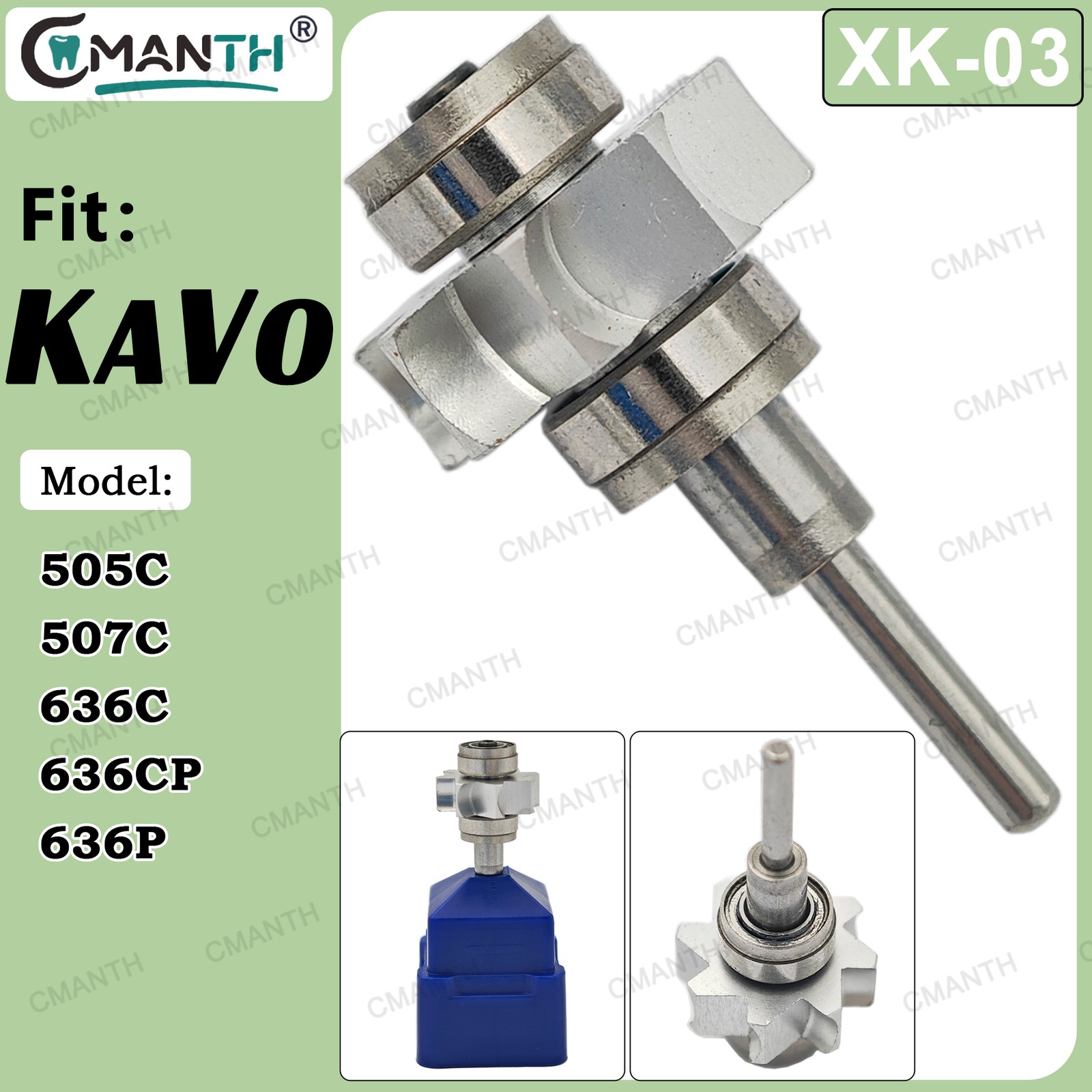 Dental Turbine Cartridge Replacement Air Rotor Fit For KAVO High Speed Handpiece