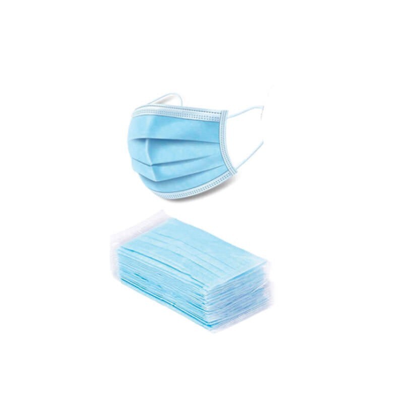 Disposable 3-Ply Mask, 3 Boxes of 50 each. NOT INTENDED FOR MEDICAL USE