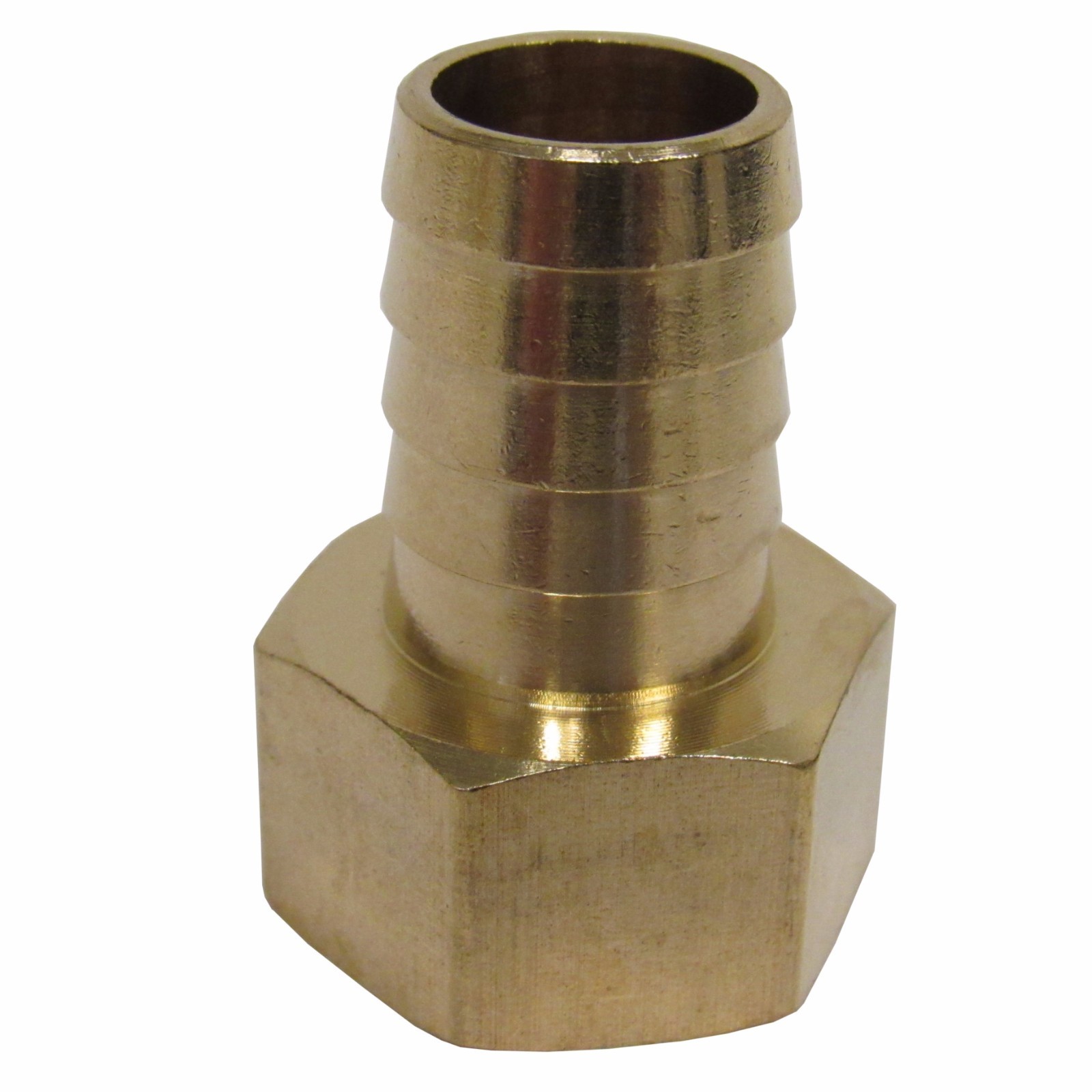 NEW (2) PK. BRASS 3/4 IN. FNPT X HOSE BARB STRAIGHT FITTING FOR 3/4 IN. ID HOSE