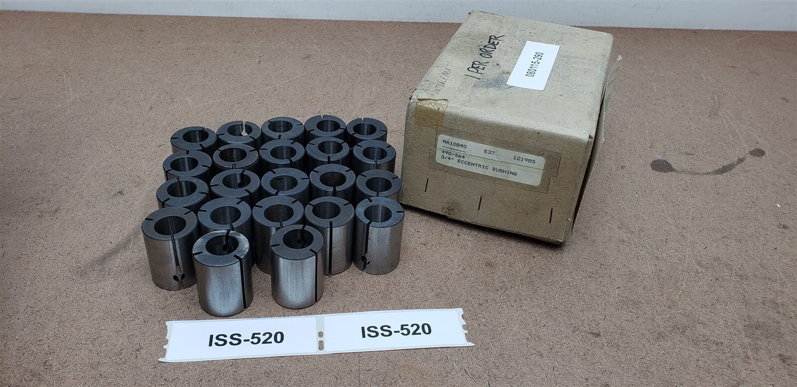 3/4″ ID Eccentric Hardened Steel Split Bushing 1.33″ OD 1.72″ T Manurhin 490-564