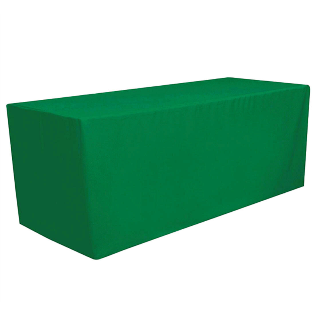 4′ ft. x 2.5′ ft. Fitted Polyester Tablecloth Cover Wedding Banquet Forest Green