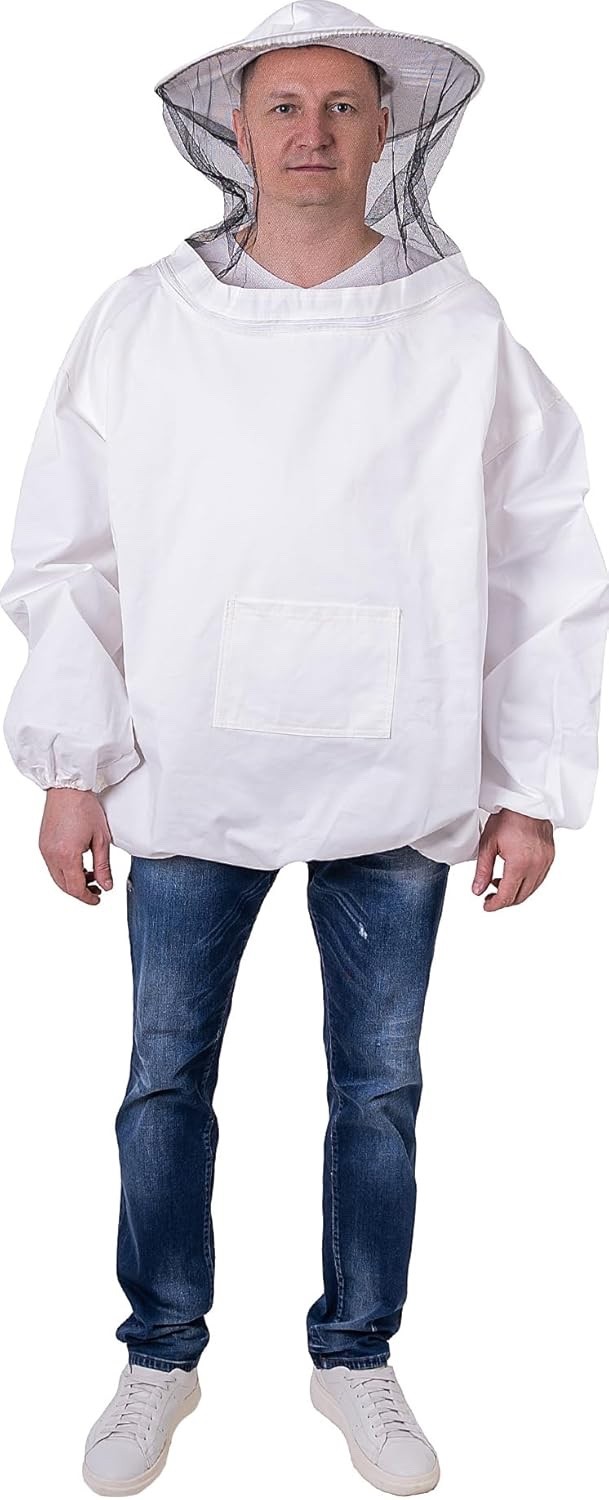 Beekeeping Jacket Hat Gloves Set for Men Women, Beekeeping Size L