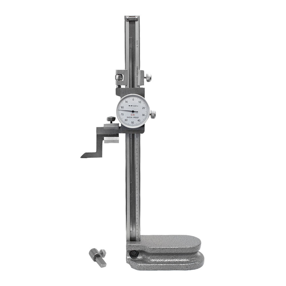 8” Dial Height Gauge Graduation .001” Shock Proof Stainless Steel Height Gage