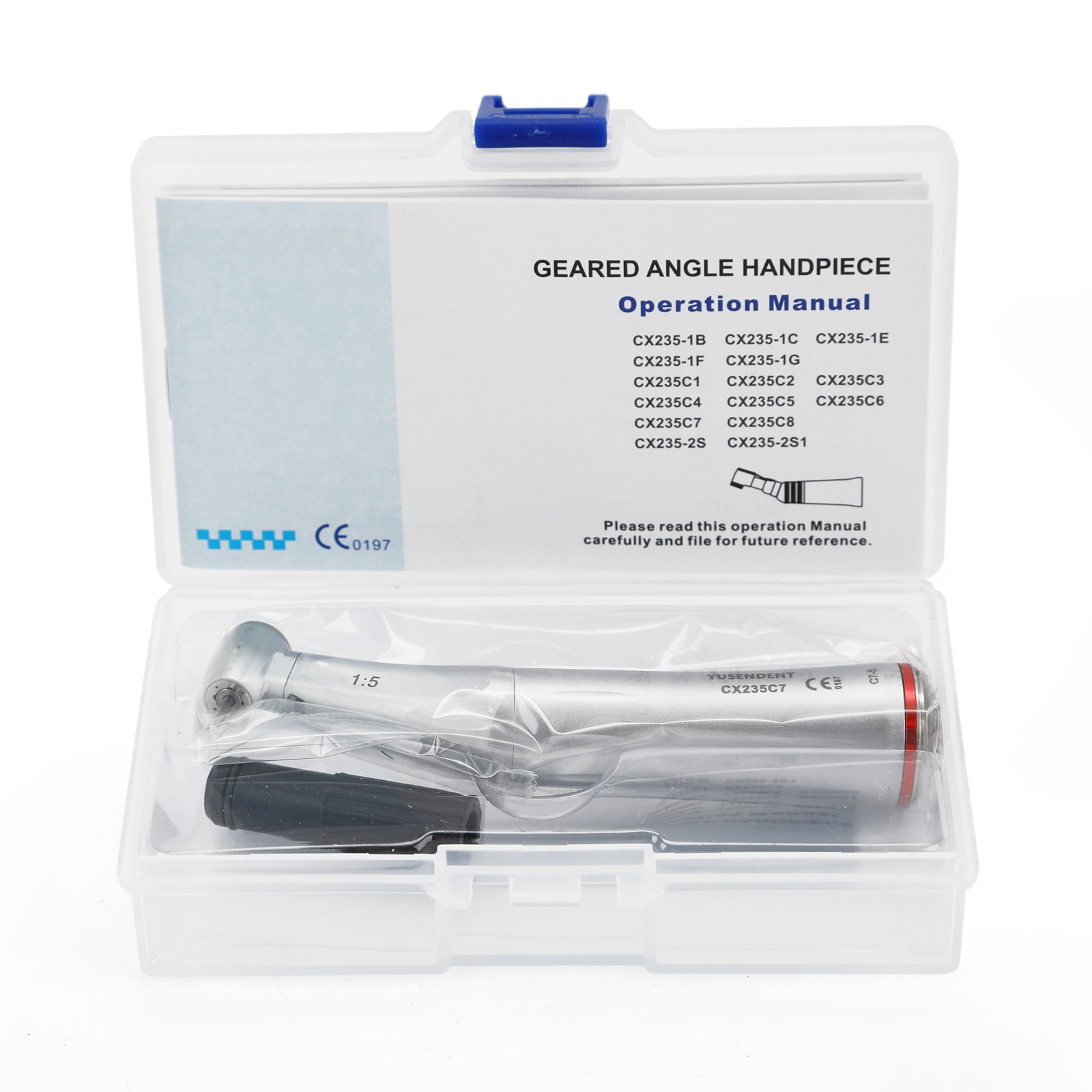 1-10*COXO CX235C7-5 Dental Fiber Optic LED 1:5 Contra Angle Handpiece F/Kavo NSK