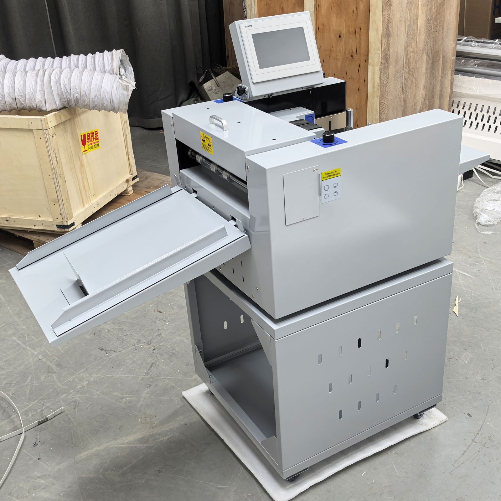 13 inch Fully Automatic Scoring Paper Cutter Creasing Machine Digital Touch 110V