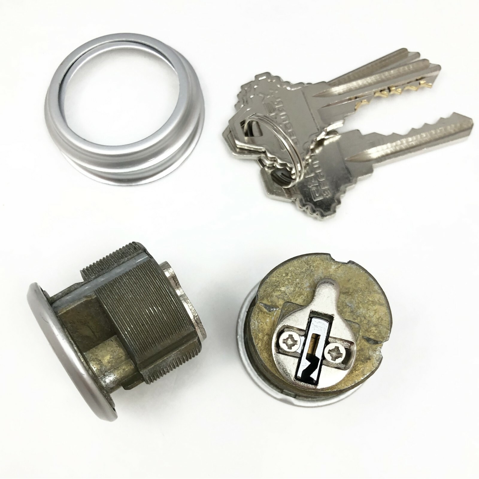 10 New Mortise Lock Cylinders 1″ for Store Front Door Adams Rite All Keyed Alike