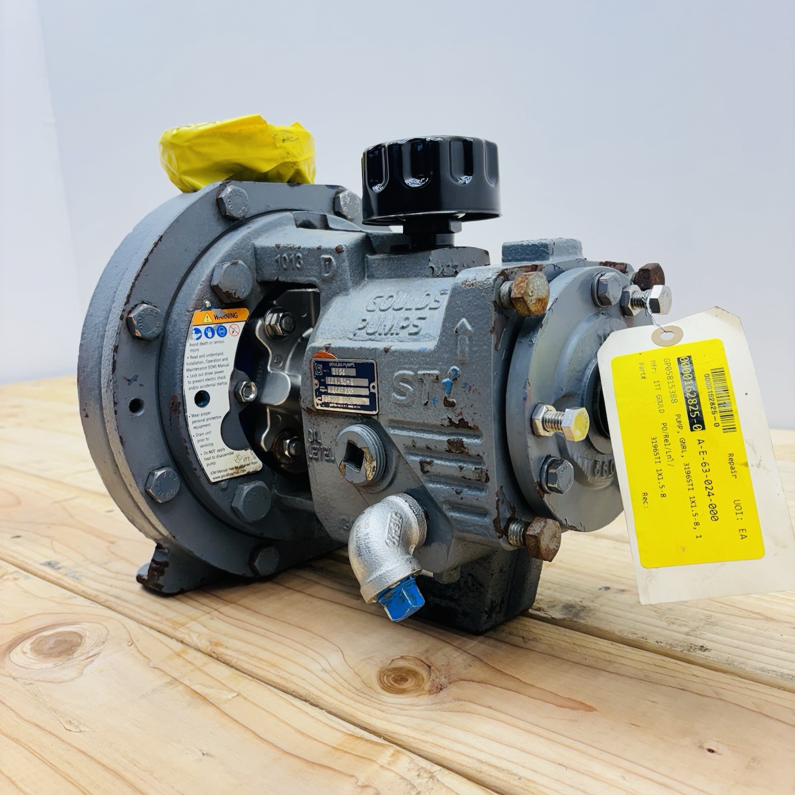 Goulds 3196 STi 1×1.5-8 ANSI End-Suction Centrifugal Process Pump 6.750″
