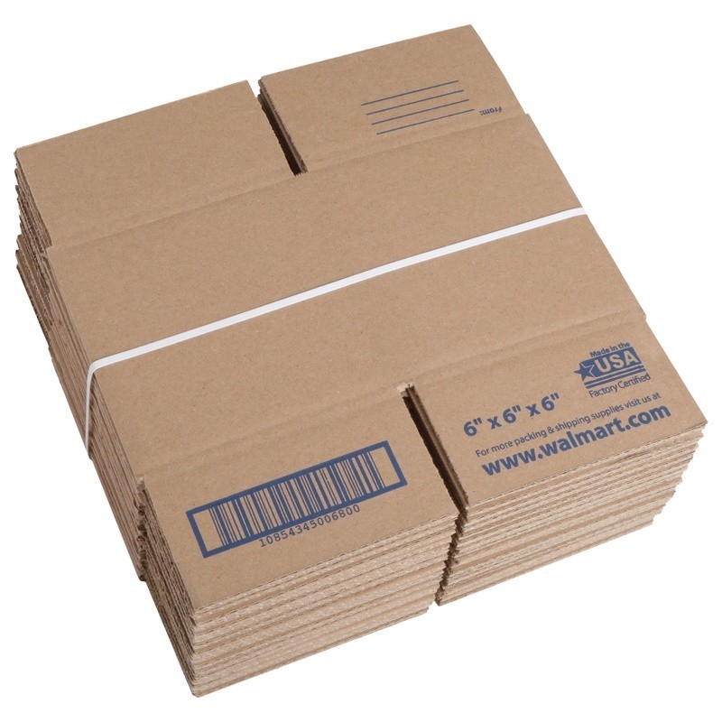 Small Shipping Boxes 6x6x6 100% Recycled Corrugated 30 Pack Eco-Friendly New