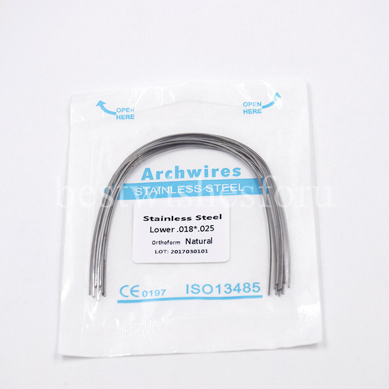 Dental Orthodontic Stainless Steel Arch Wire Rectangular Square/Ovoid/Natural