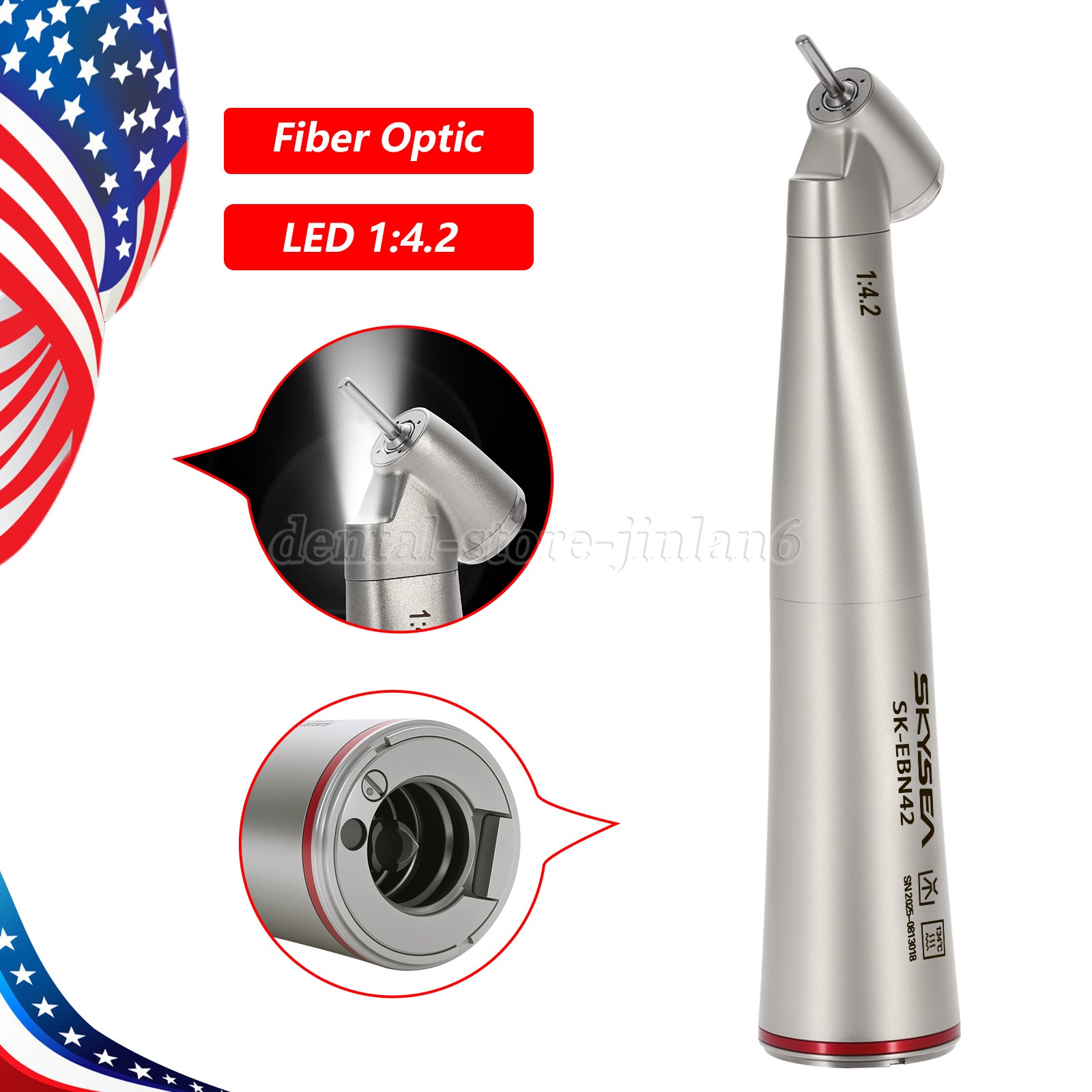SKYSEA BEST 1:4.2 Increasing 45 Degree Head Low Speed Handpiece LED