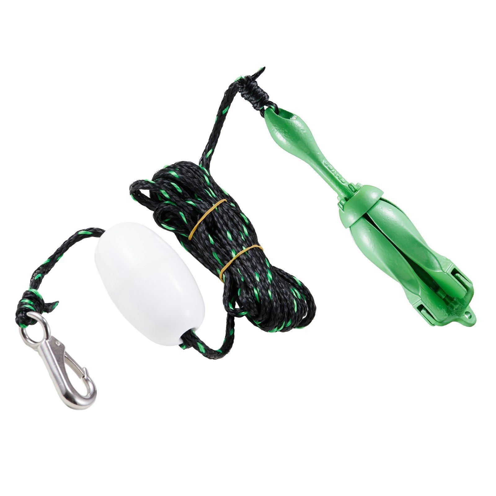 3.5lb 26.2ft/8m Foldable Anchor Kit Buoy Storage Bag Snap Hook