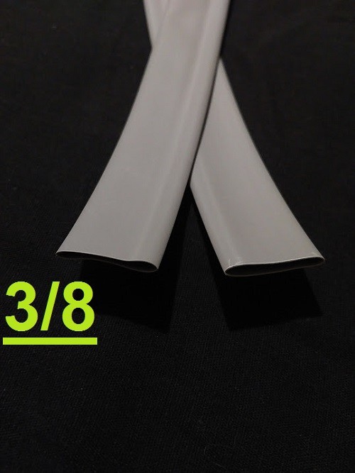 3/8″ inch 9.5mm SLATE GRAY 2:1 heat shrink tubing polyolefin (1 FOOT)