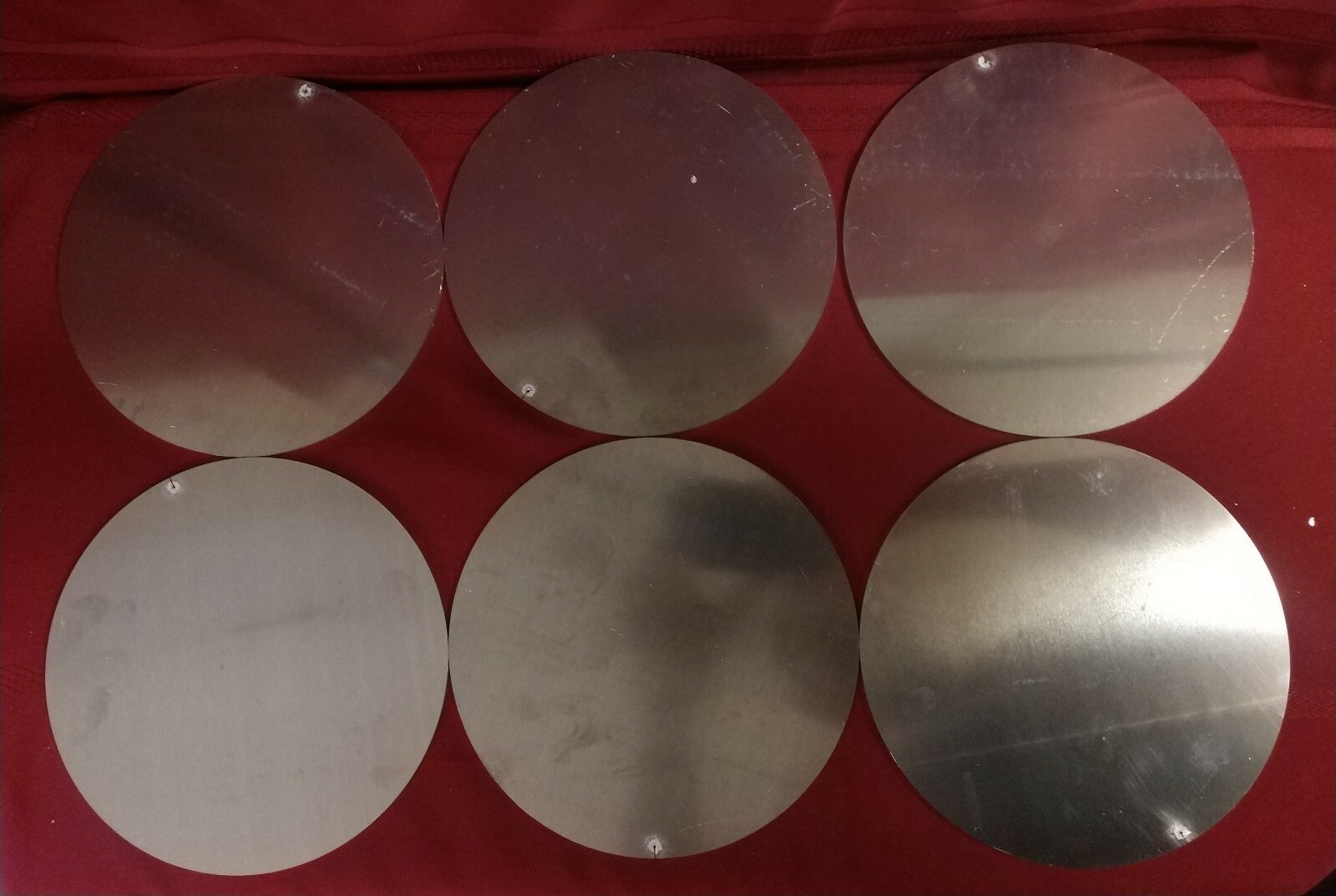6 Aluminum 7″ Diameter Circle Discs 11 ga (1/8″).125 5052 Aluminum See Pictures