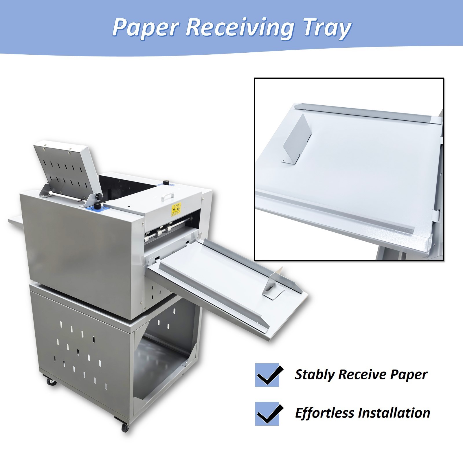 13 inch Fully Automatic Scoring Paper Cutter Creasing Machine Digital Touch 110V