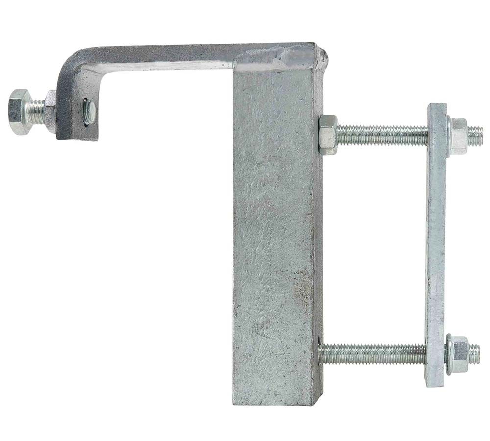 2PK Container Corner Base Rail Clamp Galvanized Bolt-On ISO Fit 7700 lb WLL