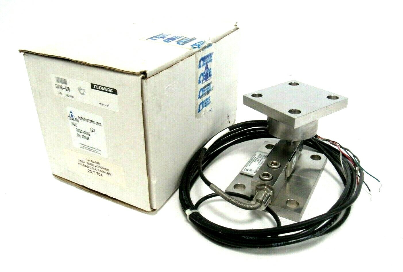 NEW OMEGADYNE TWA6-500 LOAD CELL 0-500LBS TWA6500
