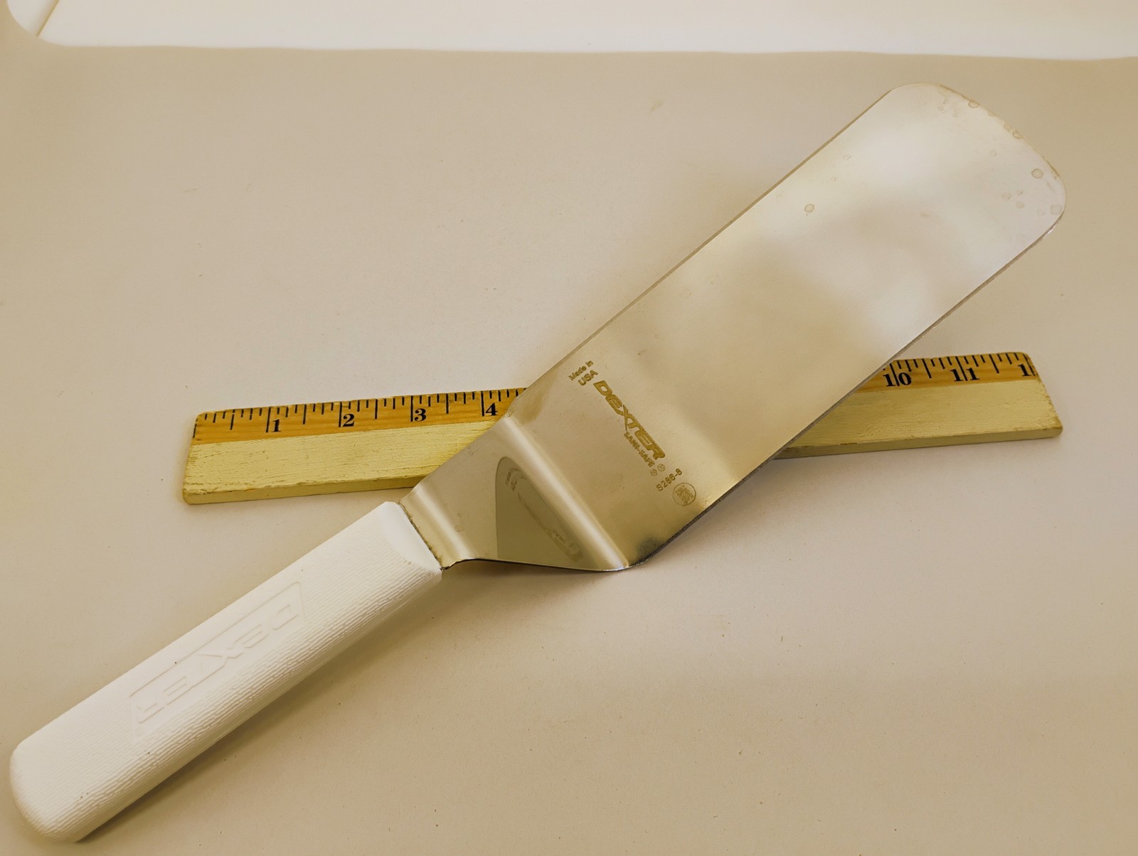 Dexter USA 8X3 Spatula Turner Stainless Semi Flex White Handle S286-8 Factory2nd
