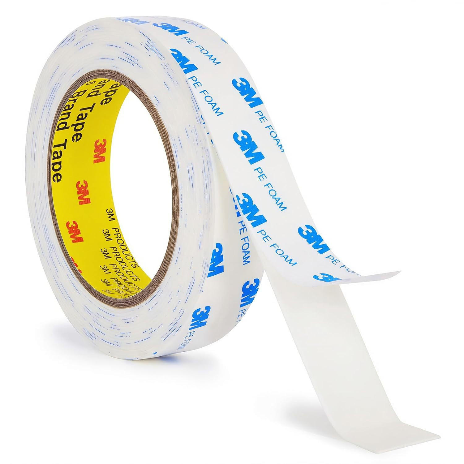 3M Double Sided Tape 1″×16.5Ft, Mounting Tape Heavy Duty No Residue, Removable P