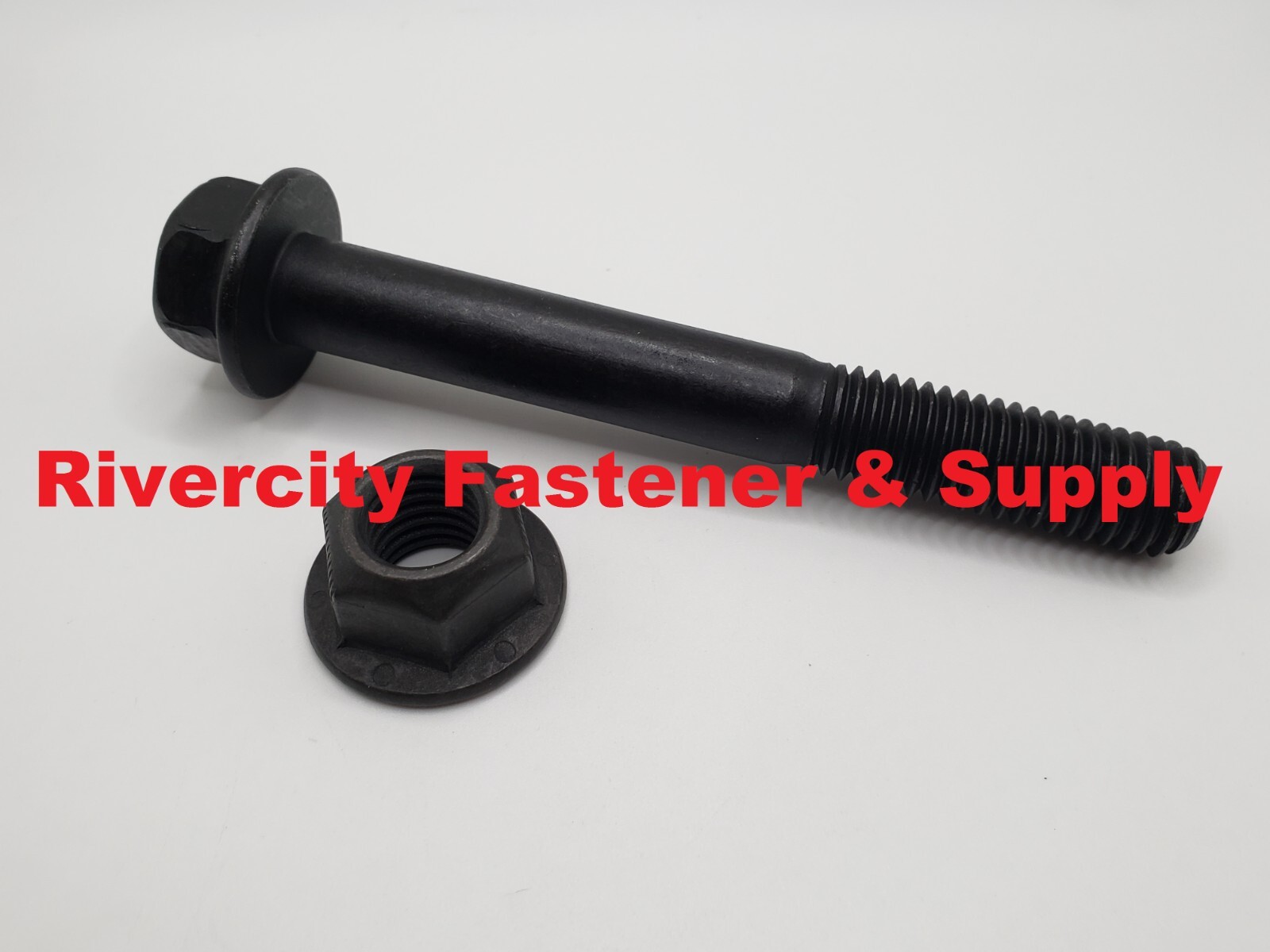 5/8-11 x 5 Hex Flange Bolts 5/8 x 11 x 5″ Steel Screws 5/8×11 x 5 With Lock Nuts