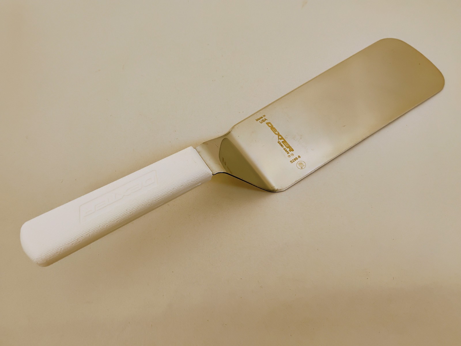 Dexter USA 8X3 Spatula Turner Stainless Semi Flex White Handle S286-8 Factory2nd