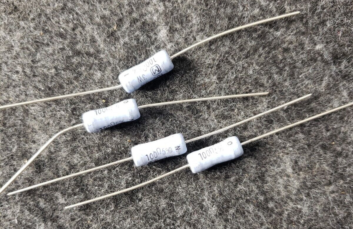 10 pcs ERG-1SJ101V , ERG-1SJ101 100 ohm 3 Watt 5% Metal Oxide Resistors.(C2B2)