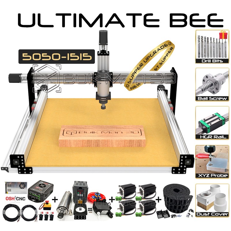 xPROV5 Control ULTIMATE Bee Ball Screw CNC Router Machine Engraver Full Kit