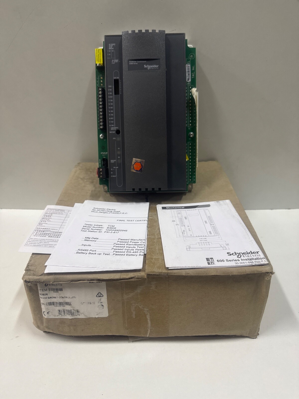 Schneider Electric Andover Continuum b3600 Series B3608 Controller