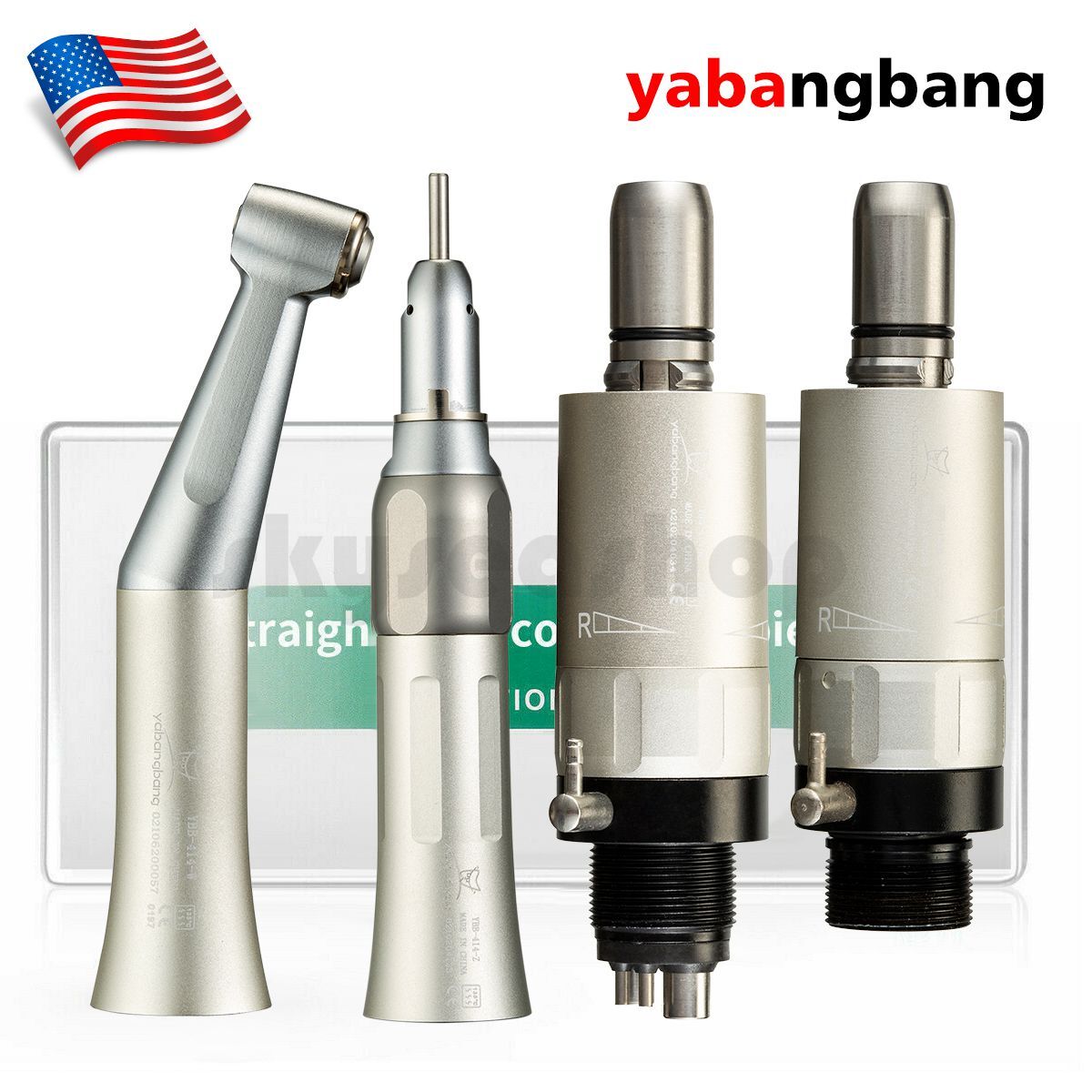 FG1.60mm/CA2.35mm Dental Slow Speed Contra Angle Handpiece Straight 2H/4H F2