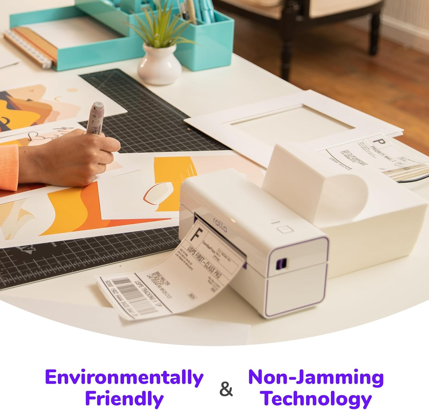 Direct Thermal Shipping Labels – Pack of 500 4X6 Thermal Labels Fanfold – Perfor