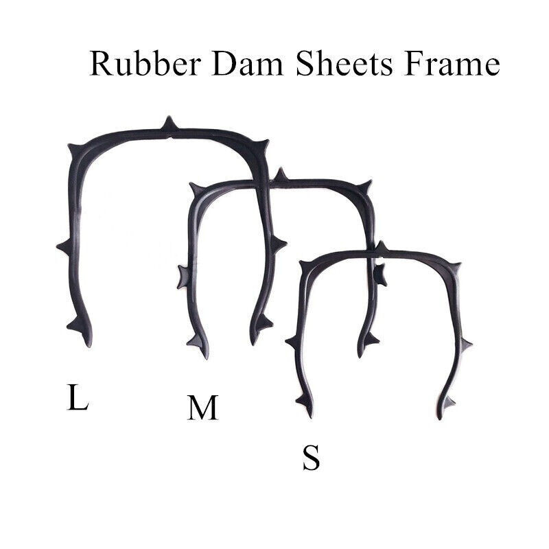Dental Frame 134°C Rubber Dam Sheets Holder Carbon Fiber U-Shape Support Black