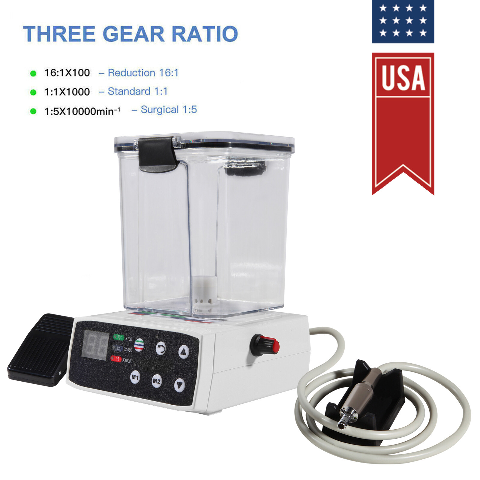 Dental Brushless Electric Micro Motor Self Water For Practice 1:5 1:1 16:1 st