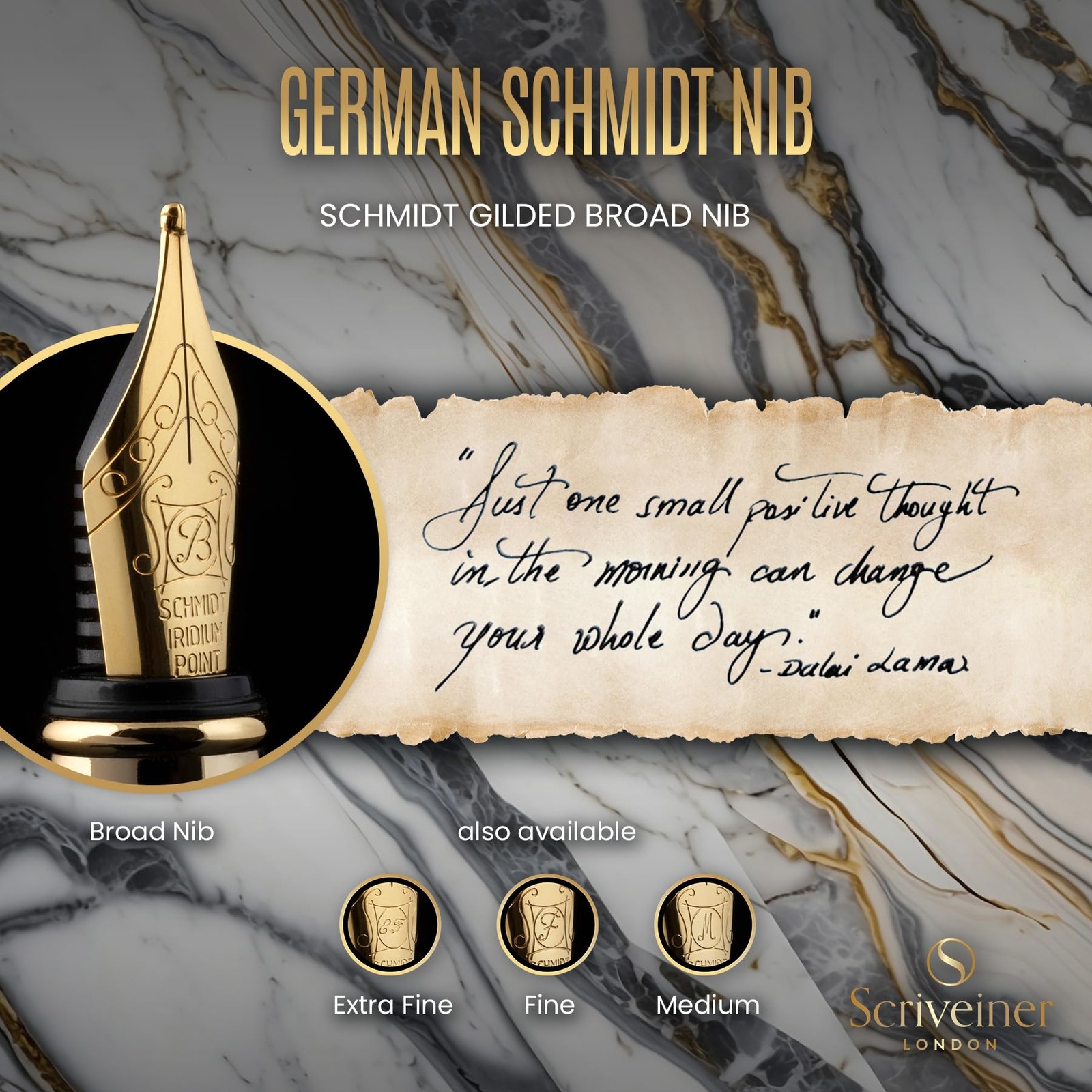 Scriveiner Silver Chrome 1 Count (Pack of 1), 10. with Gold