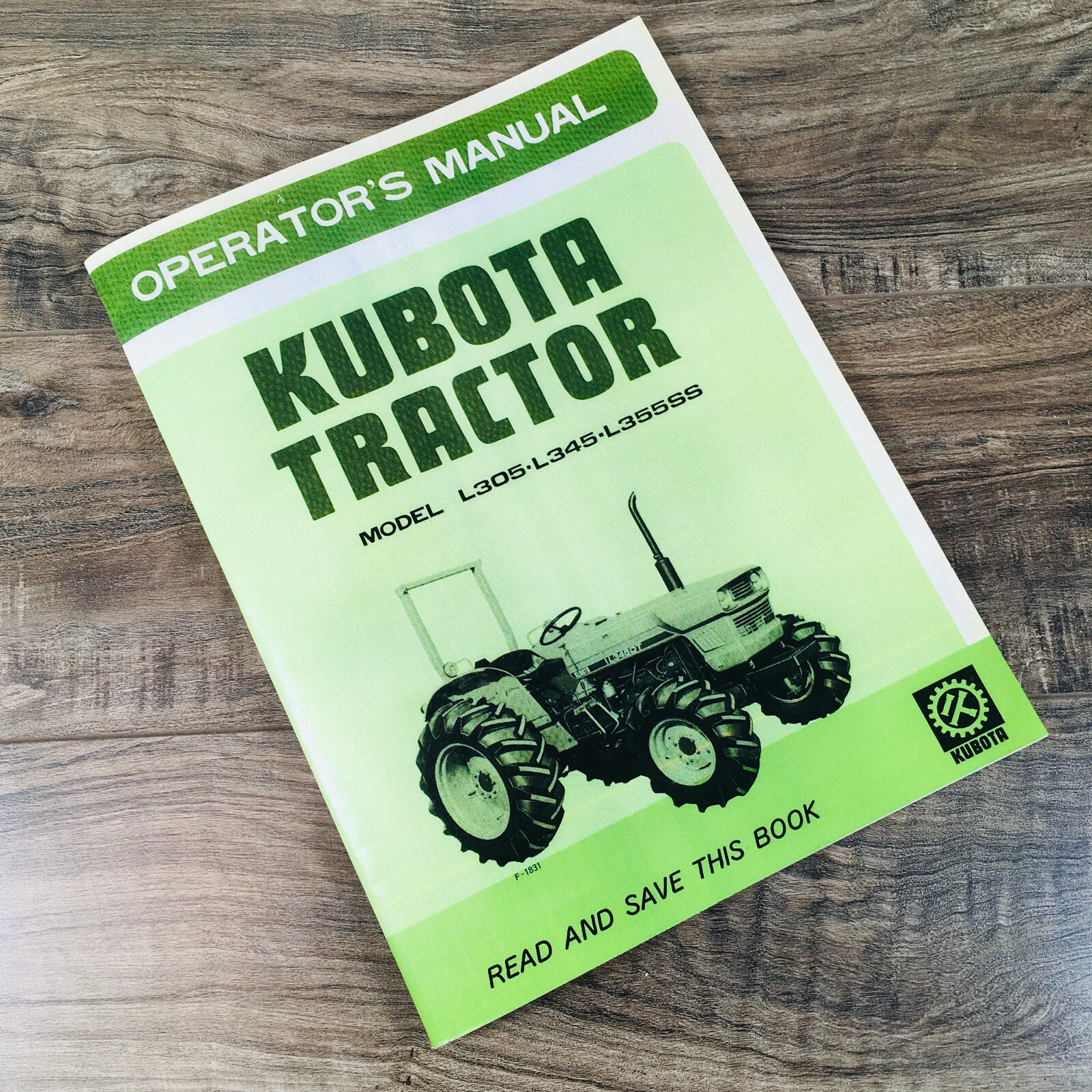 Kubota L305 L305Dt L345 L345Dt L355Ss Tractor Operators Owners Manual 4Wd 2Wd
