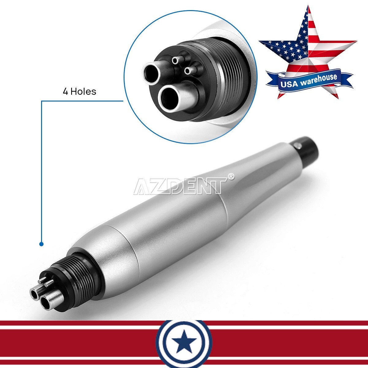 Premium Plus Dental Hygiene Prophy Handpiece Air Motor 4 Holes & 4:1 Nose Cone