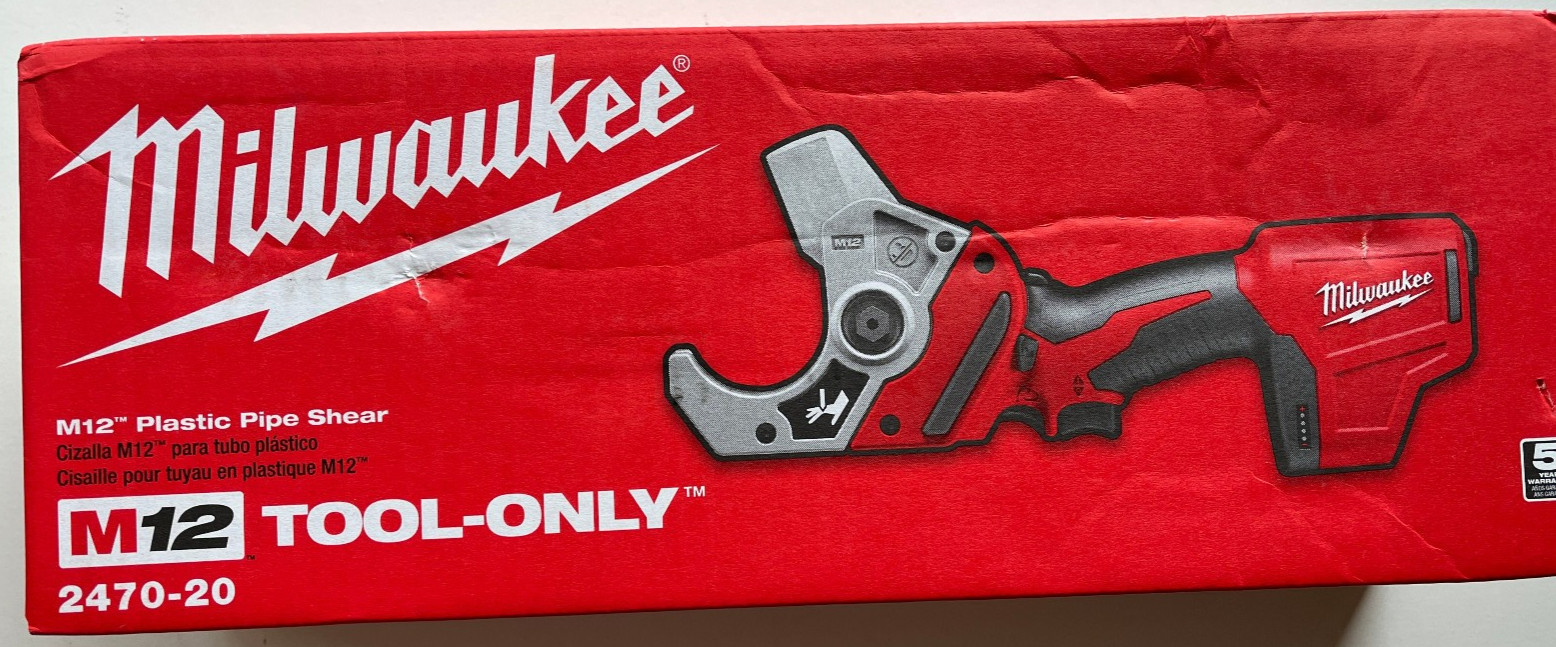 Milwaukee 2470-20 12V M12 Cordless Lithium-Ion Plastic Pipe Shear (Tool Only)