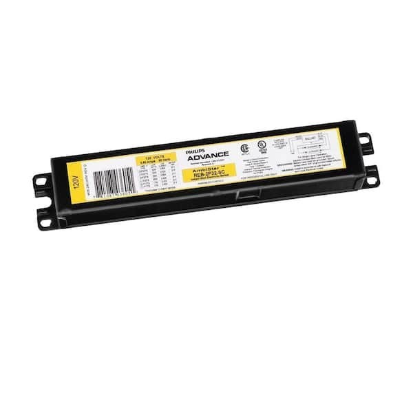 32W F32T8 1 or 2 Lamp T8 120V Instant Start Fluorescent Ballast REB2P32N (2pk)