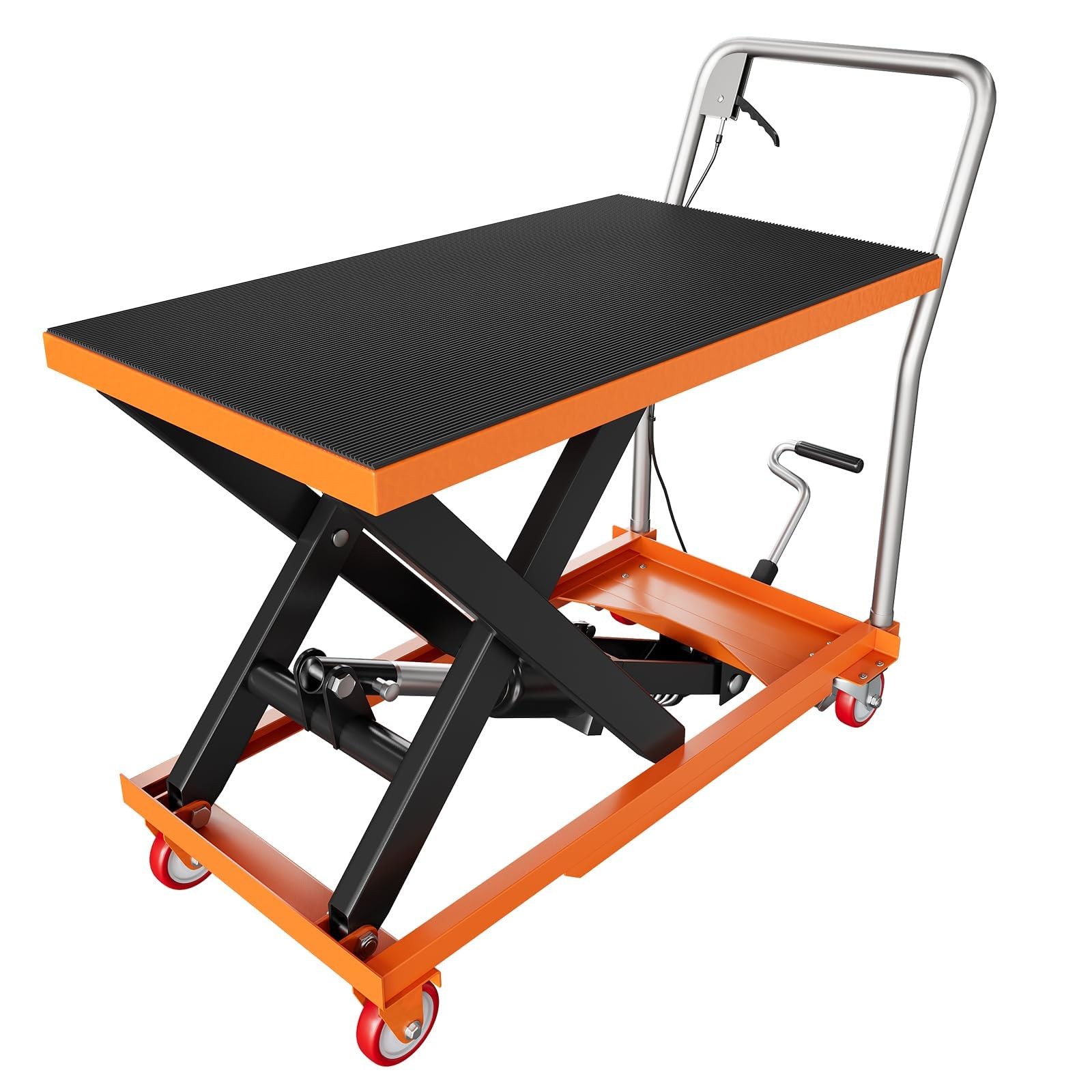 Hydraulic Lift Table Cart 500Lbs Capacity 28.5″ Lifting Height Single Scissor