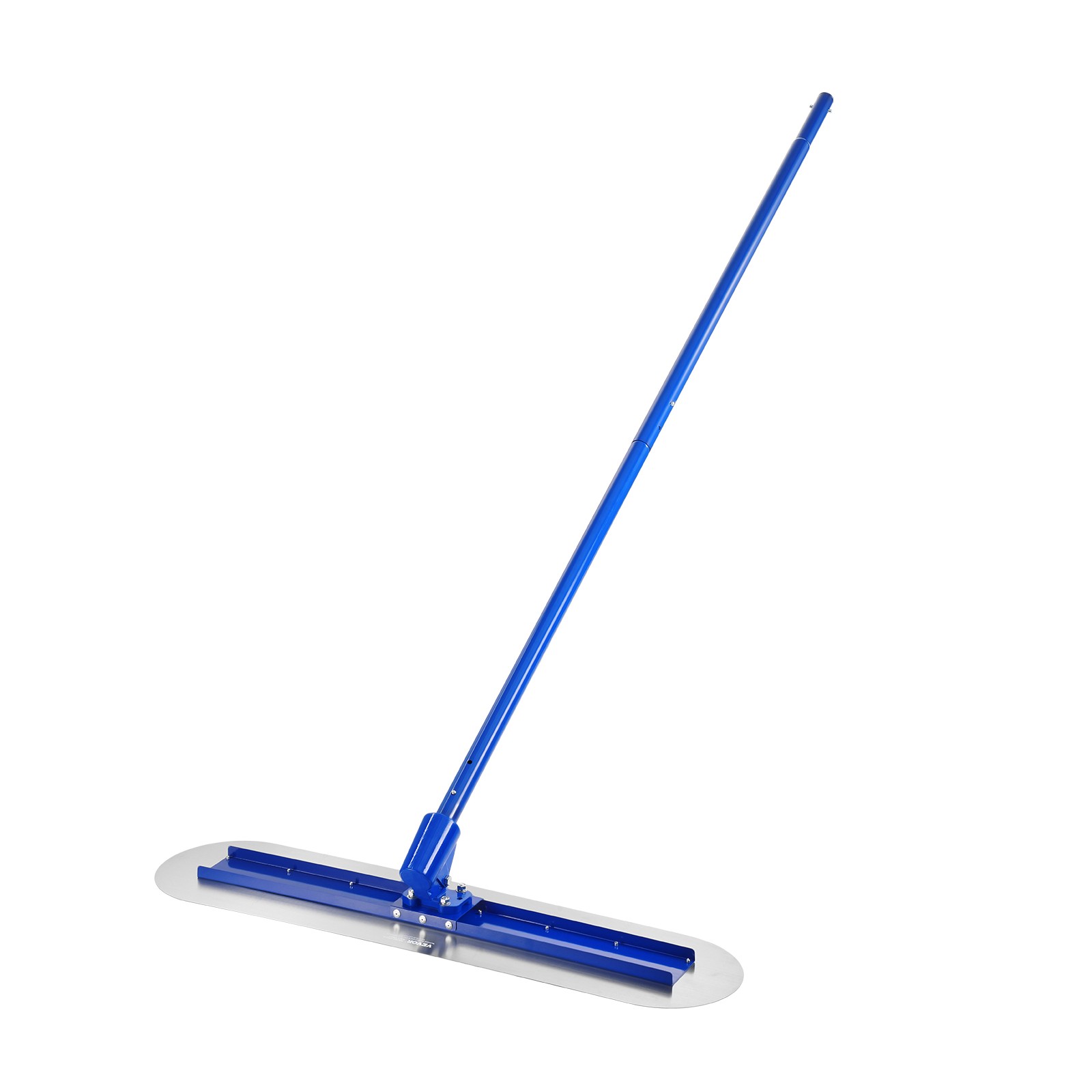 VEVOR Bull Concrete Float 47.24×7.28in, 4 Handle Round End Trowel Float Tool